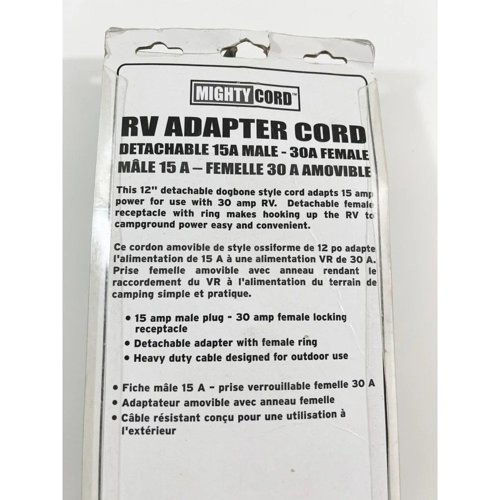 Valterra Mighty Cord A10-1530DVP Adapter Detachable 15A Male-30A Female
